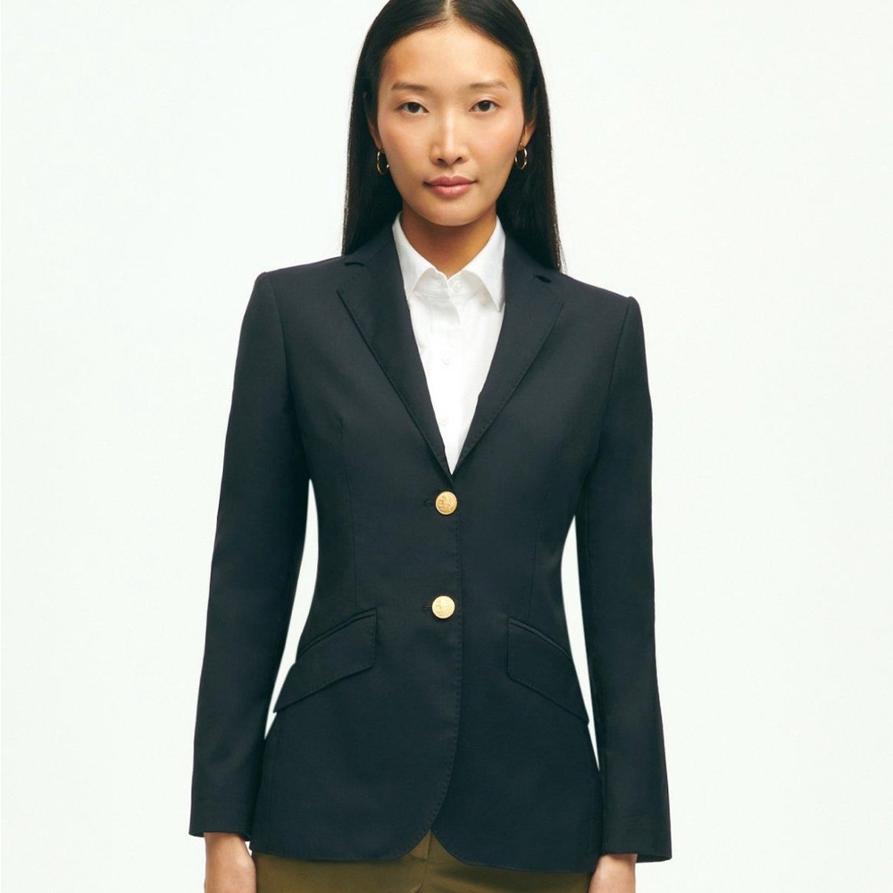 NWOT Brooks Brothers Navy Wool Blazer - 16
